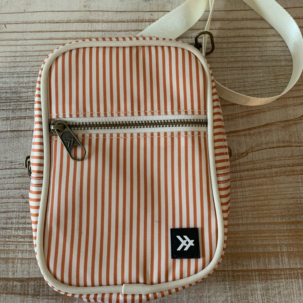 Orange Striped Mini Bag